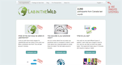 Desktop Screenshot of labinthewild.org